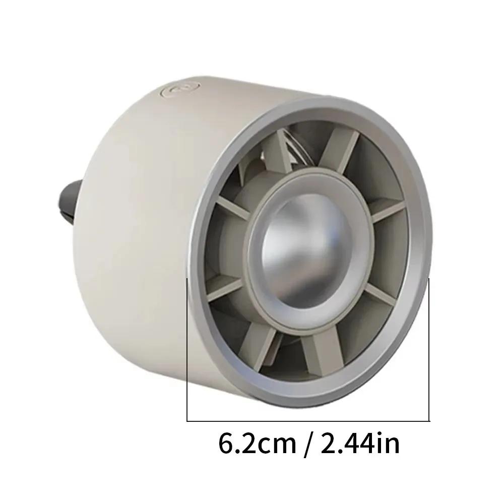 New Car Air Outlet Fan USB Cooling Fan with Color Changing Light 3 Speed Fan Car Rear Seat Heat Dissipation Car Accessories