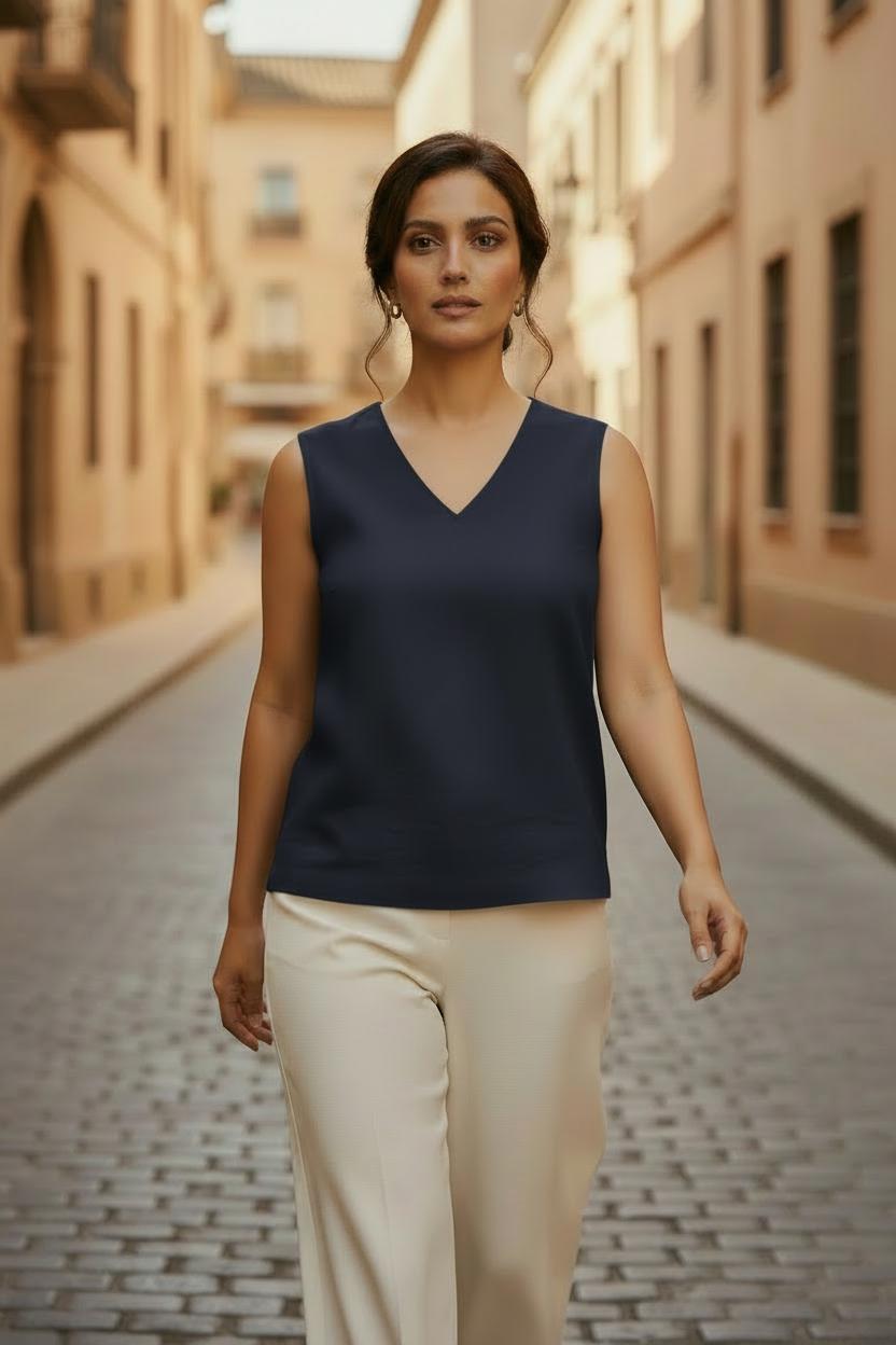 Navy Elevated Ease Top 34 тёмно-синий