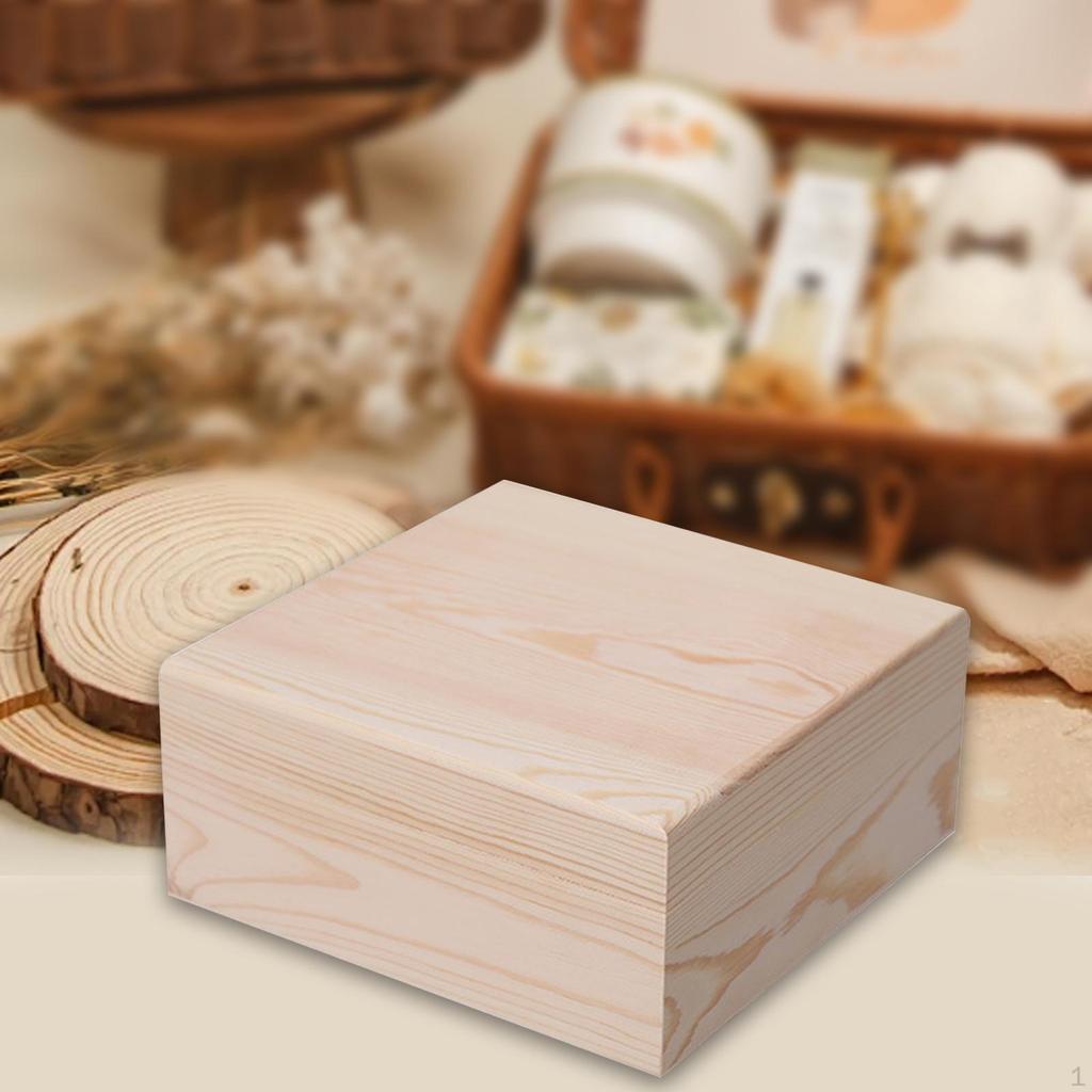 Scatola portaoggetti in legno, organizer, souvenir, regalo fai da te per l'artigianato