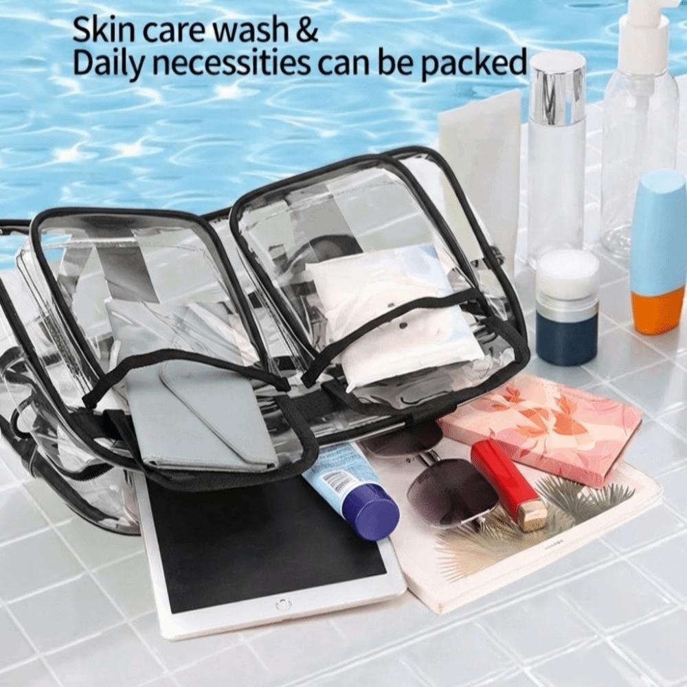 Large Capacity Washing Storage Bag PVC Toiletries Handbag  Water-sprinkling Festival