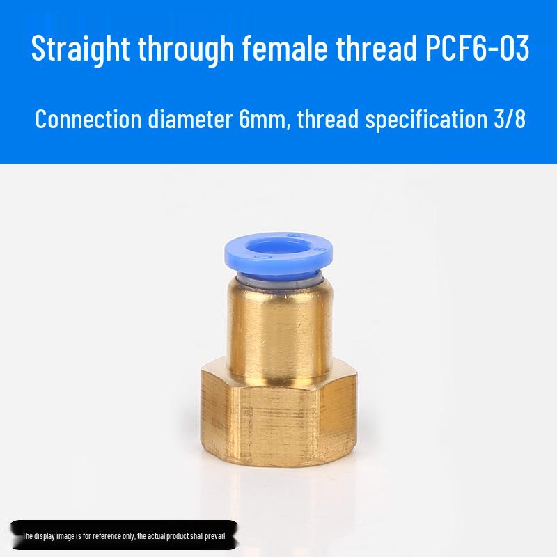 Trachea Connector PC8-02 Male Thread Quick Elbow Insert Pneumatic Throttle Valve