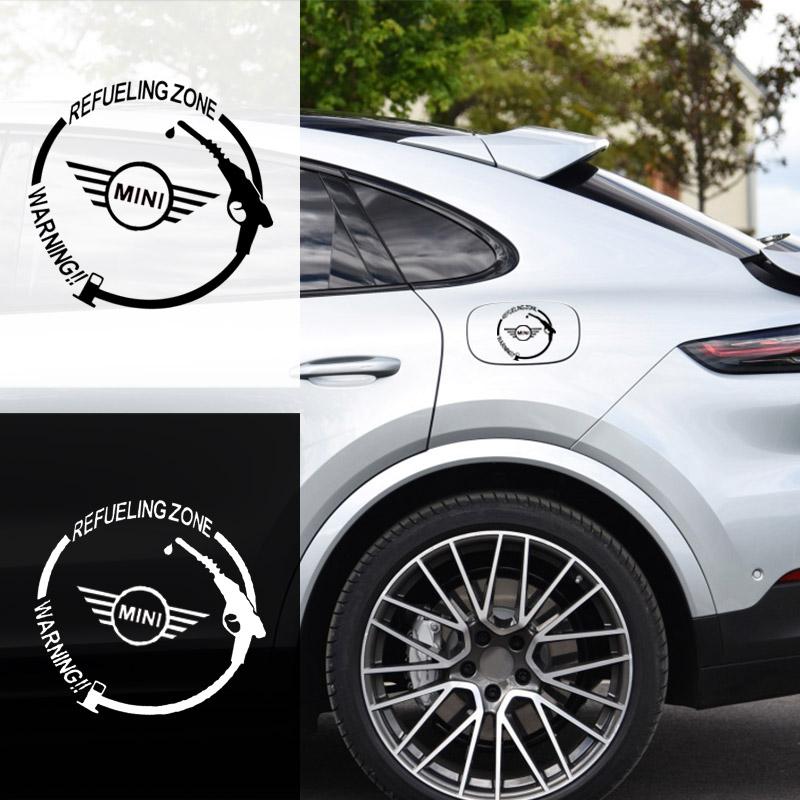 Car Badge Vinyl Reflective Fuel Tank Cap Stickers Decal Accessories For Mini Cooper One S Clubman R50 R53 R56 R60 F55 F56 R57 R58 R59