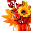 Autumn Pumpkin Sturdy Table Centerpiece Thanksgiving Artificial for Mantel, Fireplace, Desk,