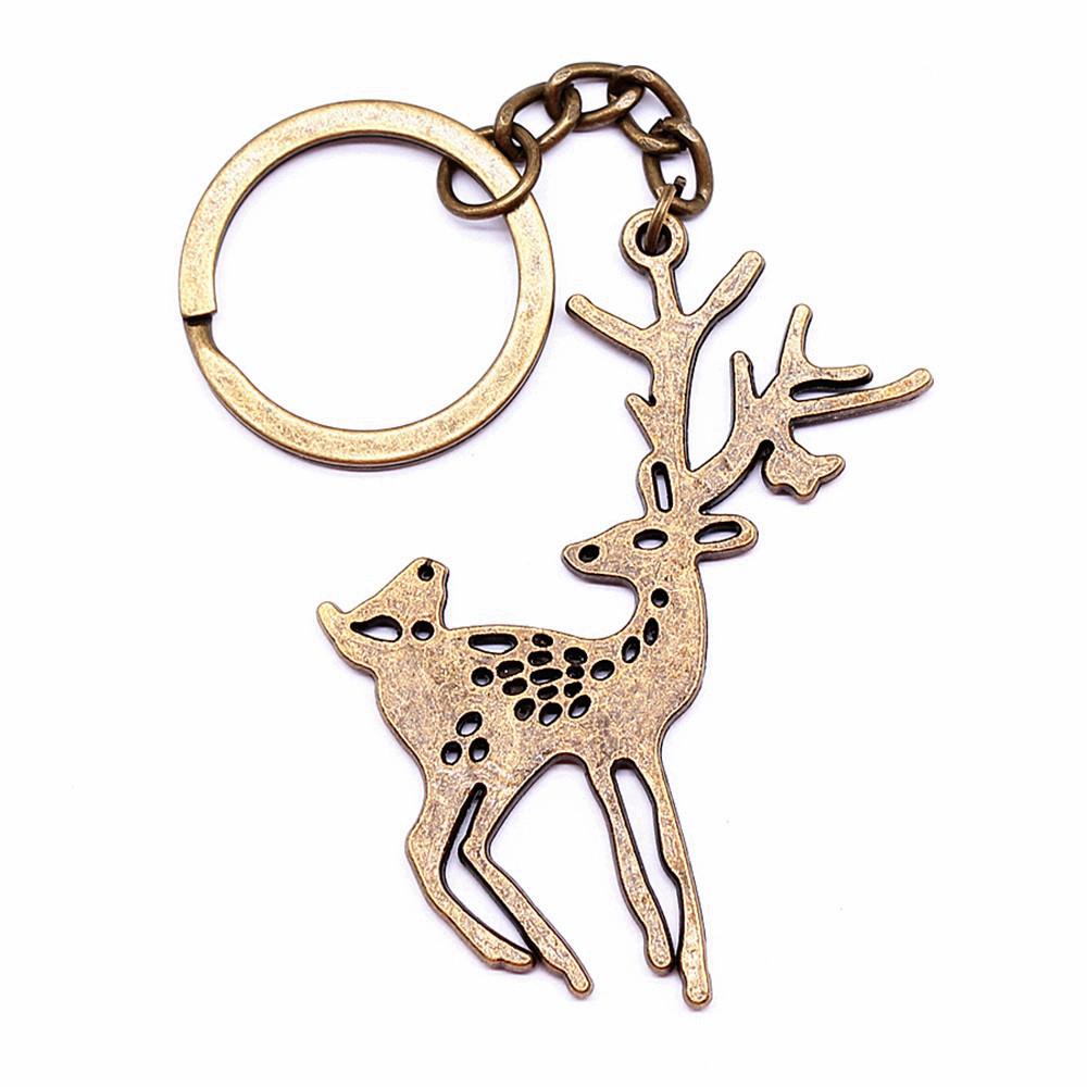 Merry Christmas Keychain Letter Charm Holiday Key Holder 28mm Ring