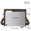 Crazy Horse Skin Men's Crossbody Bag Retro Simple Handheld Letter Package Business Travel Shoulder Men