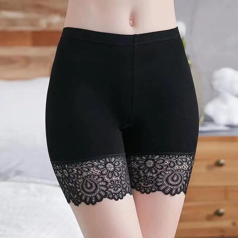 Pantalones de Seguridad para Mujer Talla Grande Plus Shorts de Material Modal Suave y Cómodo con Braguitas de Encaje