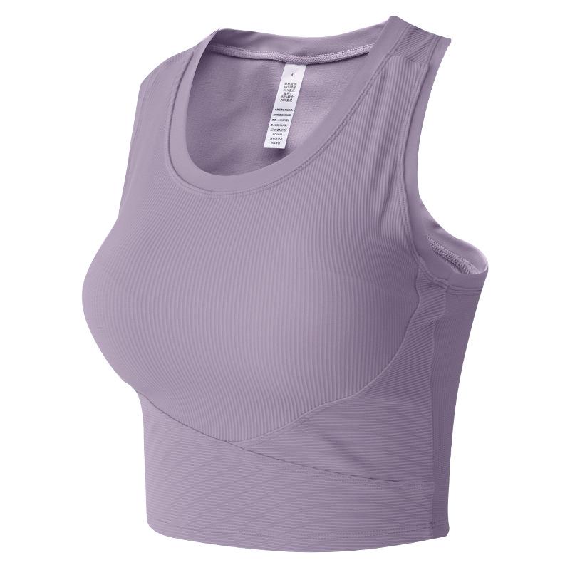 

Женский противоударный цельный спортивный жилет для пилатеса, йоги и фитнеса - летнее нижнее белье/верхняя одежда. Medium