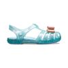 Crocs Isabella Bow Velcro Simple Casual Shiny Clogs Sandals Kids Sandals Ice-Blue 205382-4O9