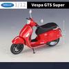 Welly 1/12 Vespa GTS Super 2020 Alloy Classic Leisure Motorcycle Model Simulation Metal Street Motorcycles Model Childrens Gifts