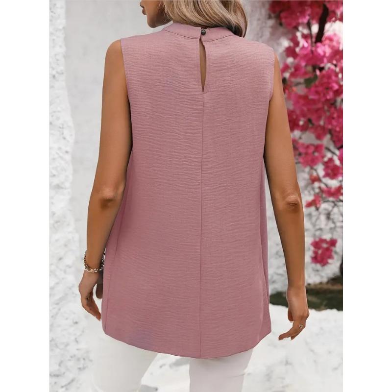 IHUASU Fake Two Shirt Design Sense Stitching Shirt Top