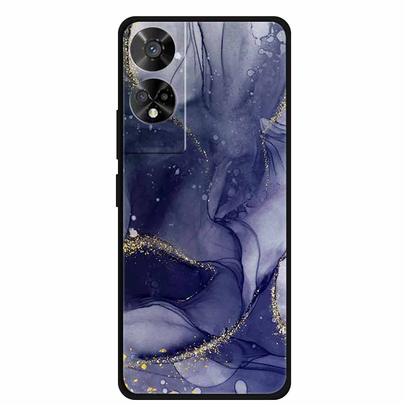 For TCL 50 5G Case Original Soft Silicone TPU Phone Cases Back Cover For TCL 50 XE 5G 50XE Fashion Planet New Coque Black Bumper