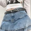 Star Eyelets Women's Jeans Belt Metal Buckle Girls Rivet Waistband Y2K Star Waist Belts  Female
