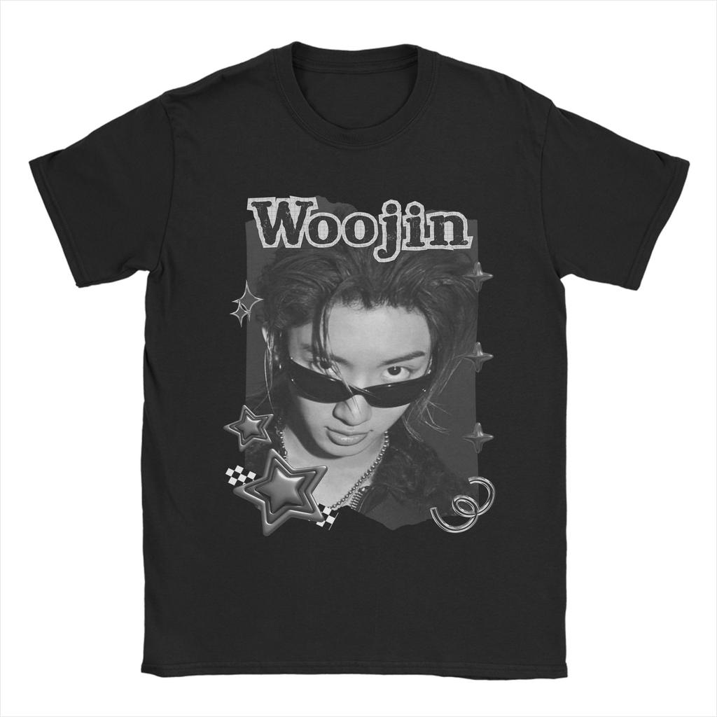 Unisex Lngshots Kpop Boy Group Ryul T Shirt Pure Cotton Tops Awesome Short Sleeve Crew Neck Tees Party TShirts