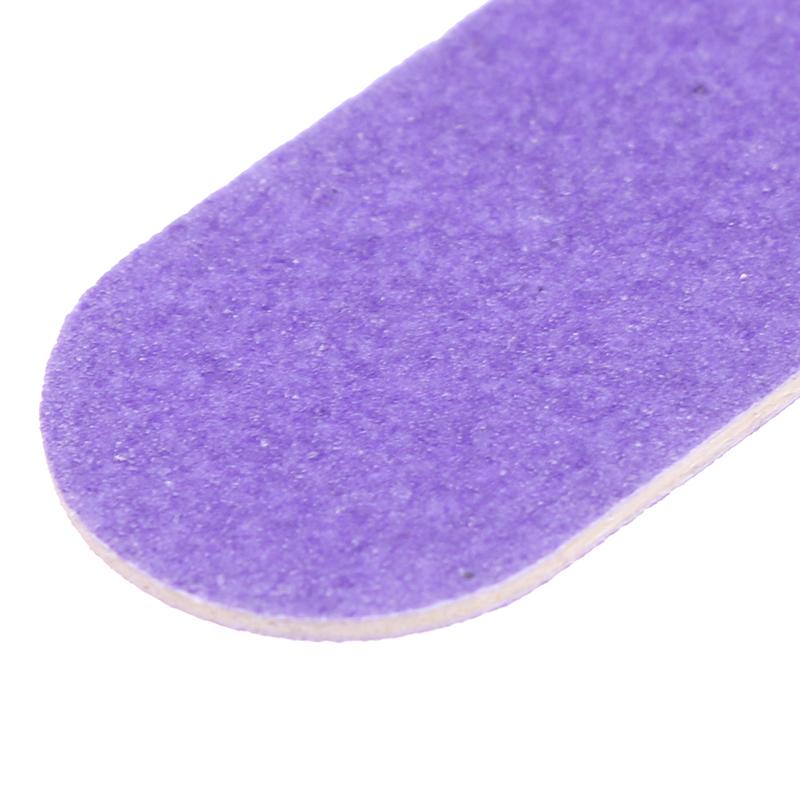 100Pcs/Lot 6Cm Mini Nail Files Art Tools Artificial Sander Paper Buffers Disposable Cuticle Remover Buffers Slim Crescent Grit