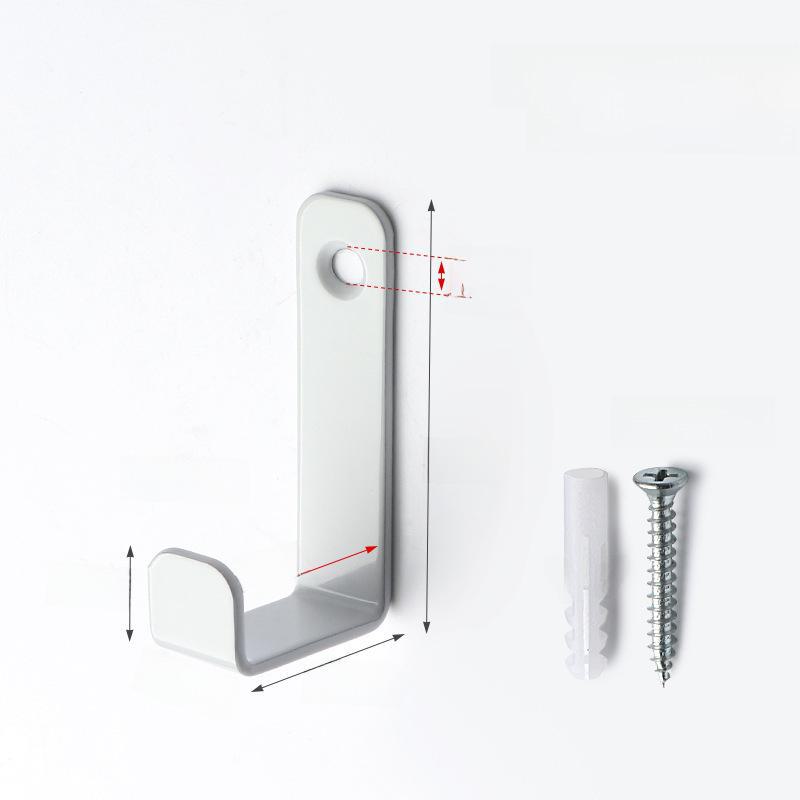 "Black Coat Hook Wall Hanging, Iron Bracket, Cross-Border Hardware for Room Door Storage"