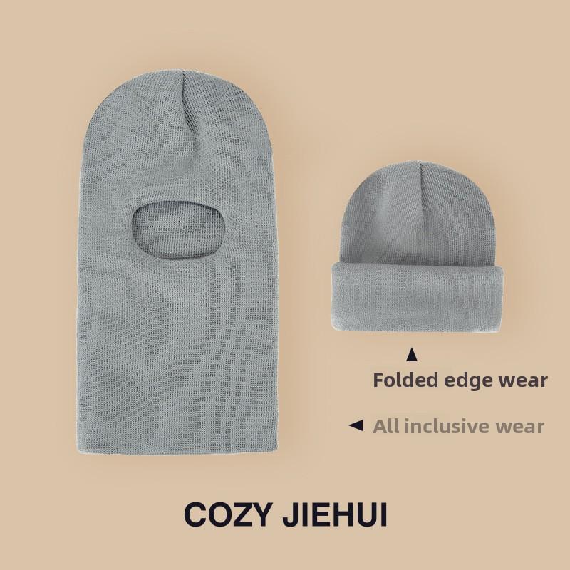 

Зимняя детская шапка со встроенным шарфом и бархатной защитой ушей, головной убор для мальчиков и девочек, вязаная пряжа, детский комбинезон