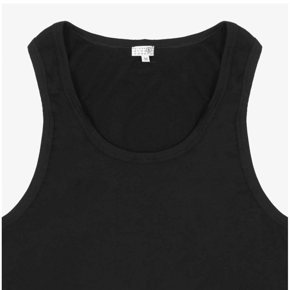 MaiSon Margiela Men S Mm6 Numbering Logo Patch Tanktop