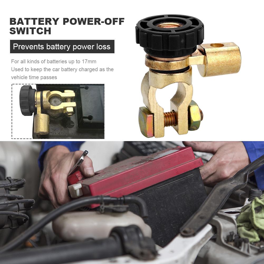 Comutator Baterie Oprire Alimentare Anti-scurgere Comutator Decuplare Rapidă Comutator Rotativ Deconectare Baterie Aliaj Zinc pentru Baterii de Până la 17mm