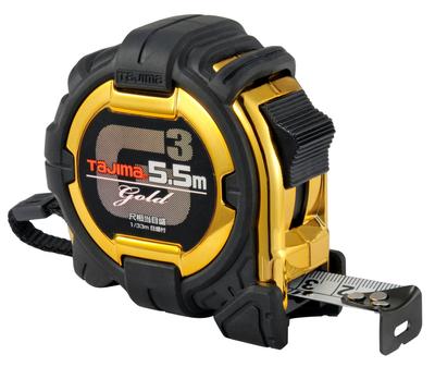 Tajima Convex X 25mm G3 Gold Lock 25 with Scale Equivalent Scale 5.5m G3GL25-55SBL