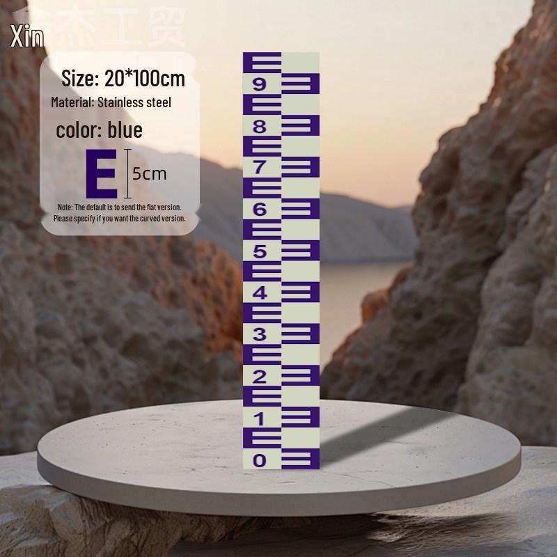 Stainless Steel & Aluminum Water Depth Measuring Ruler