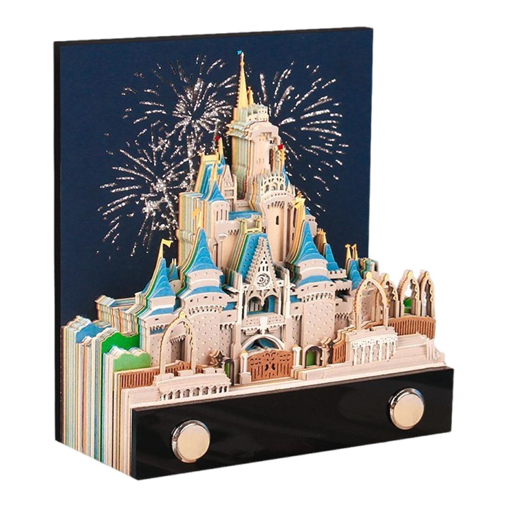 

Календарь 2024 года, блокнот для заметок, 3D-блокнот для вырезания, отрывной бумажный блокнот, блок заметок, креативные украшения для календаря с цветущей вишней