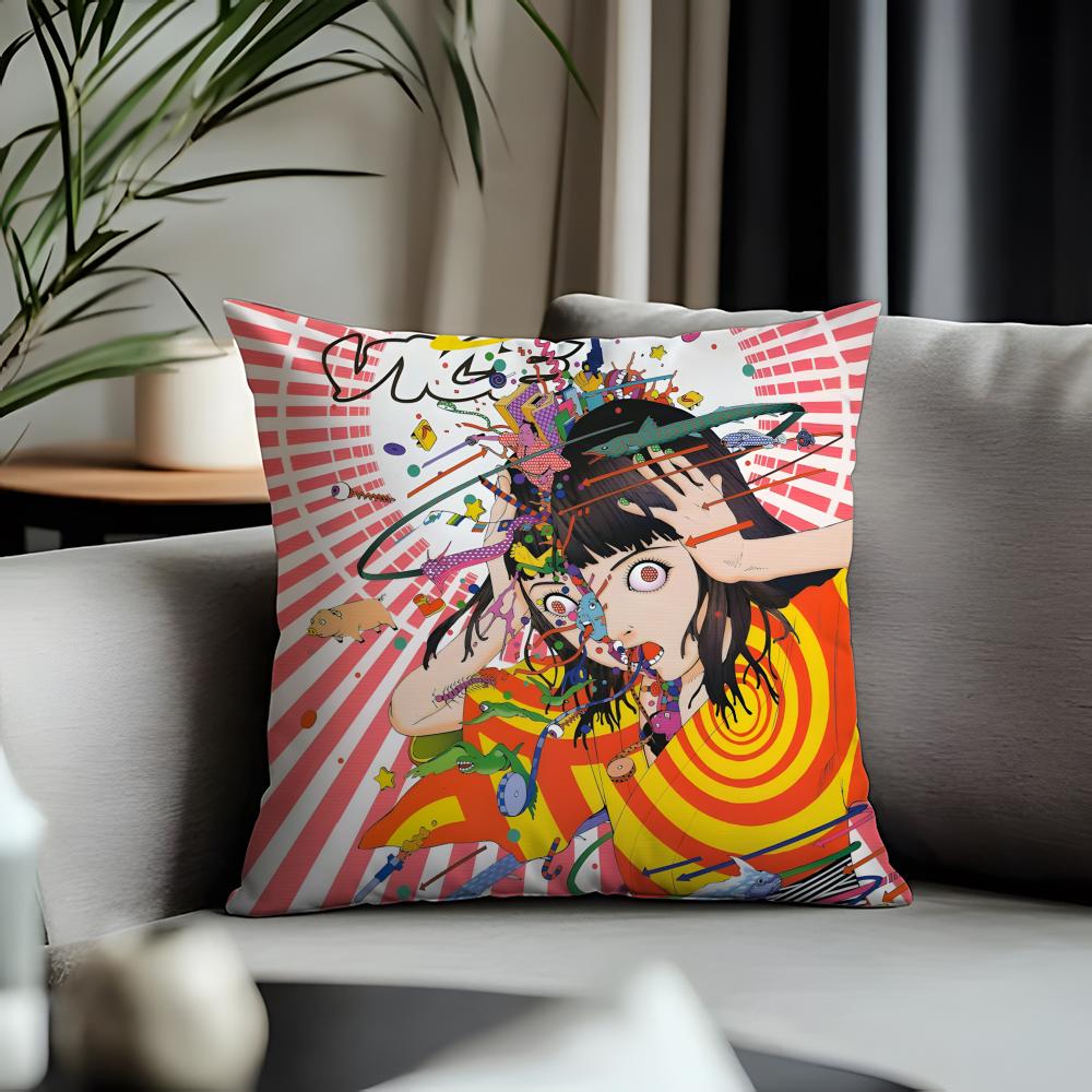 Viral SShintaro Kagoied Cushion Cover Antidustmite Pillowcase Invisible Zipper Silky Short Plush Sofa Cushion Cover