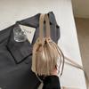 Tassel Handbag Drawstring Bucket Bag Women's Shoulder Crossbody Bag