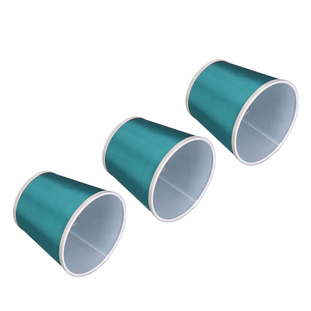 3Pcs Barrel Cloth Lampshade Clip On Bulb Lamp Shade Covers for Table Lamps Chandelier