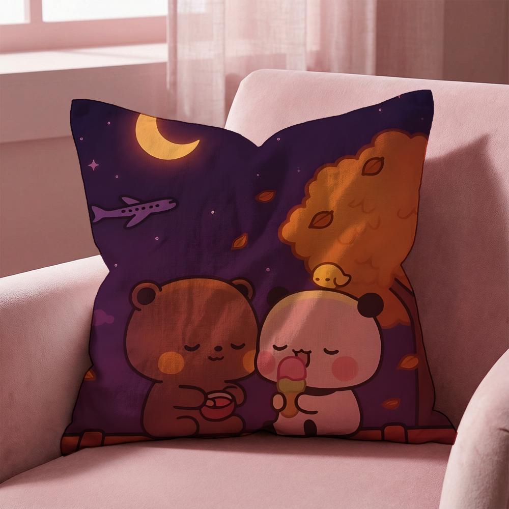 Y-Y-yier B-bubu IP Cushion Cover Multi-Scene Pillow Cover for Home & Car - Reversible, Soft & Durable for Daily Use