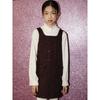 ELLE KIDS Girls' Elegant French Style A-line Sleeveless Winter Dress