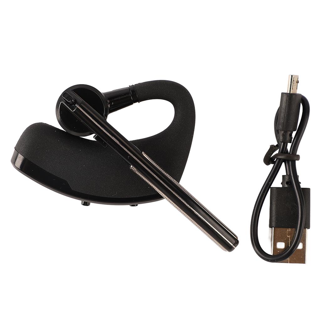 Bluetooth Earpiece Stereo Noise Canceling 180 Degree Adjustable Wireless Business Earphone for Office Driving