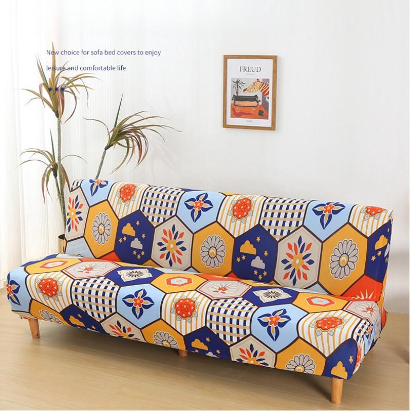 Katlanır Kanepe Yatak Örtüsü Basit Elastiklik Kolçaksız Kalınlaştırılmış Toz Geçirmez Kanepe Örtüsü Her Şey Dahil