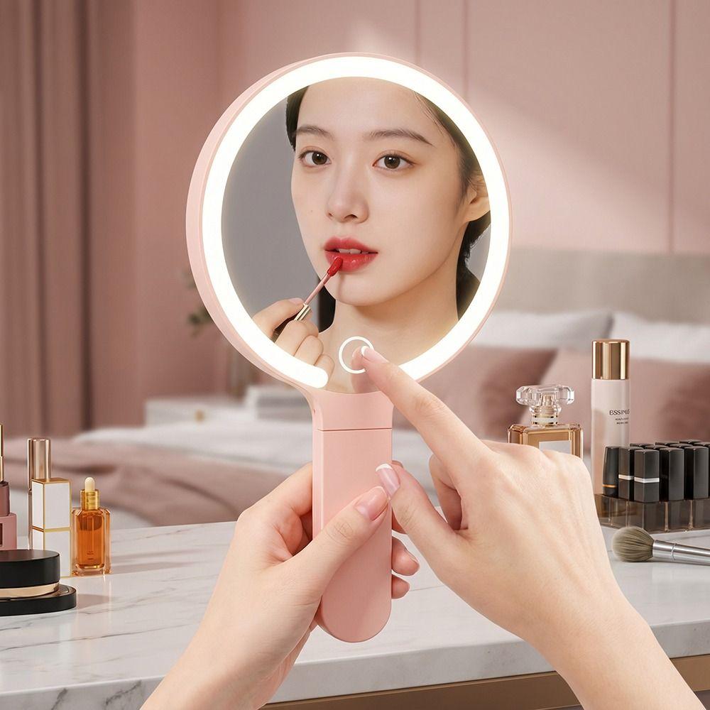 3 Color Dimmable Lights LED Makeup Mirror  Cosmetic Mirror with Fill Light  Home Use