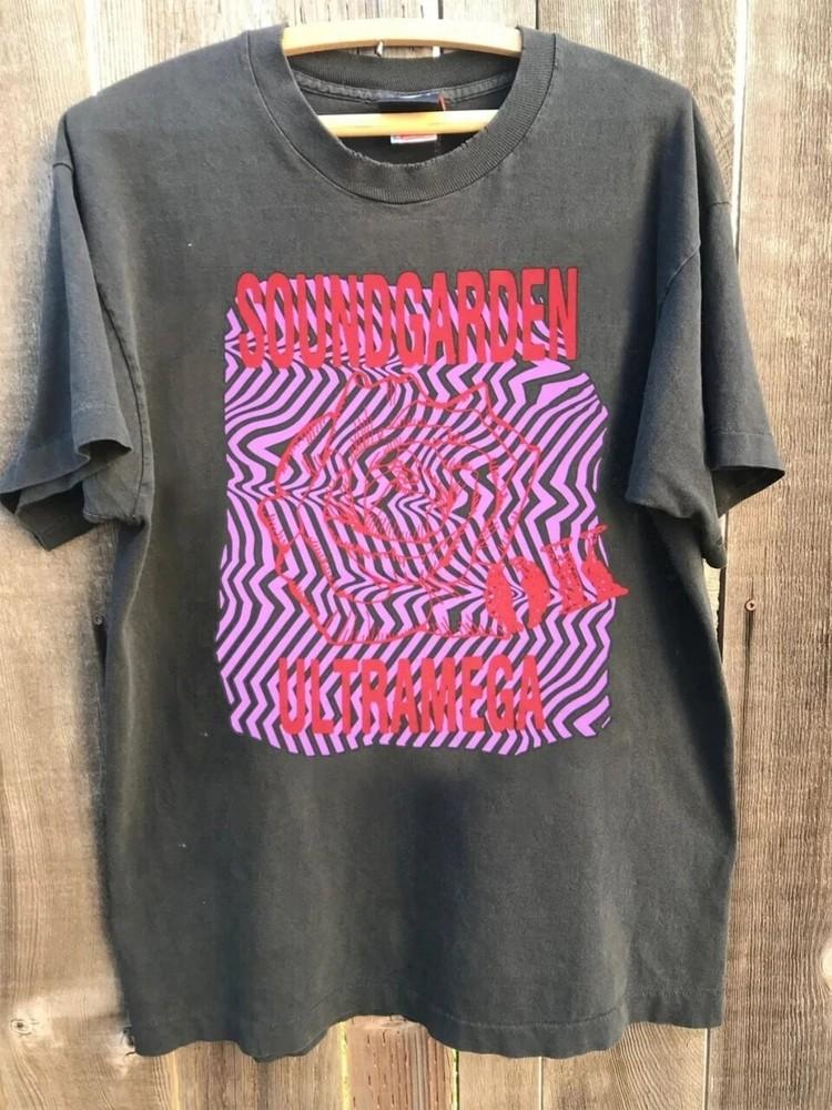 Soundgarden Ultramega Basic Style Charcoal Unisex T shirt vtg S-5XL Unisex T-Shirt S