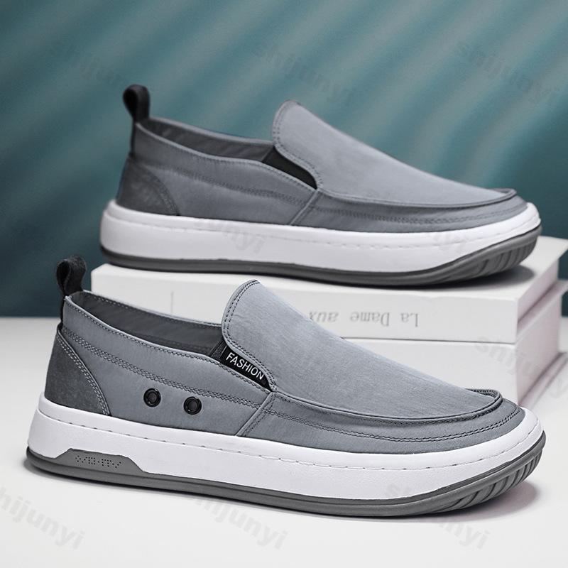 

2026 Summer New Men Canvas Casual Sports Shoes Breathable Comfortable Shallow Mouth Shoes Fashi Trend Low Top Chunky sneakers 39 серый