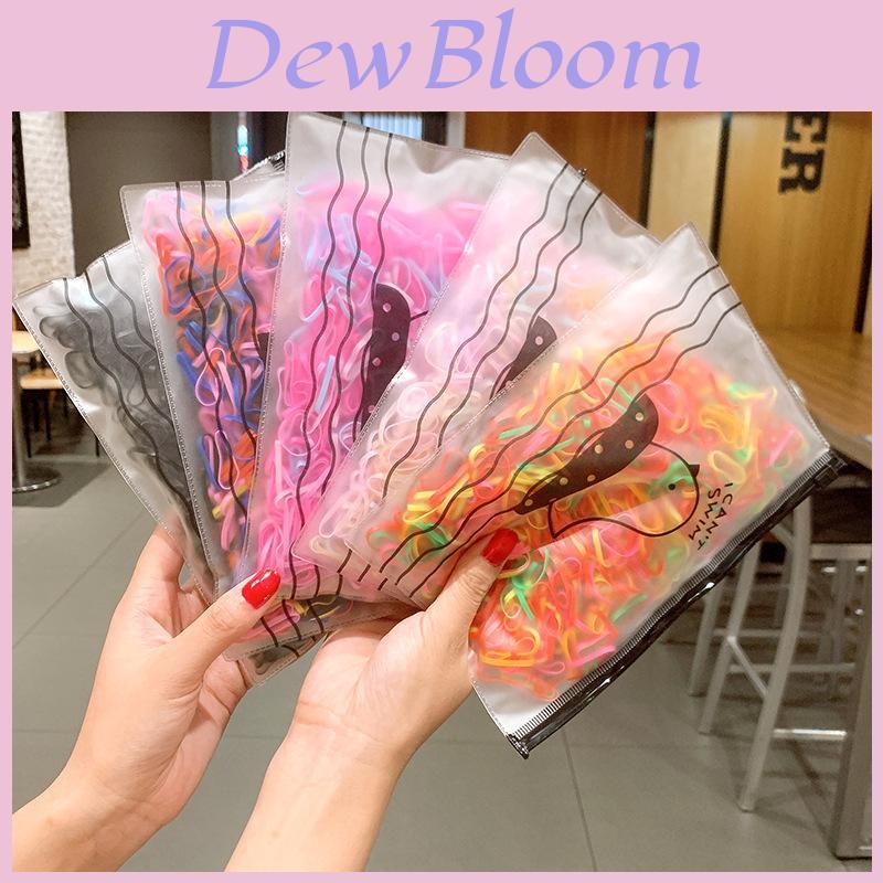 500 Pezzi Corda Colorata Arcobaleno per Capelli Bambina Elastico Anello per Capelli per Ragazze