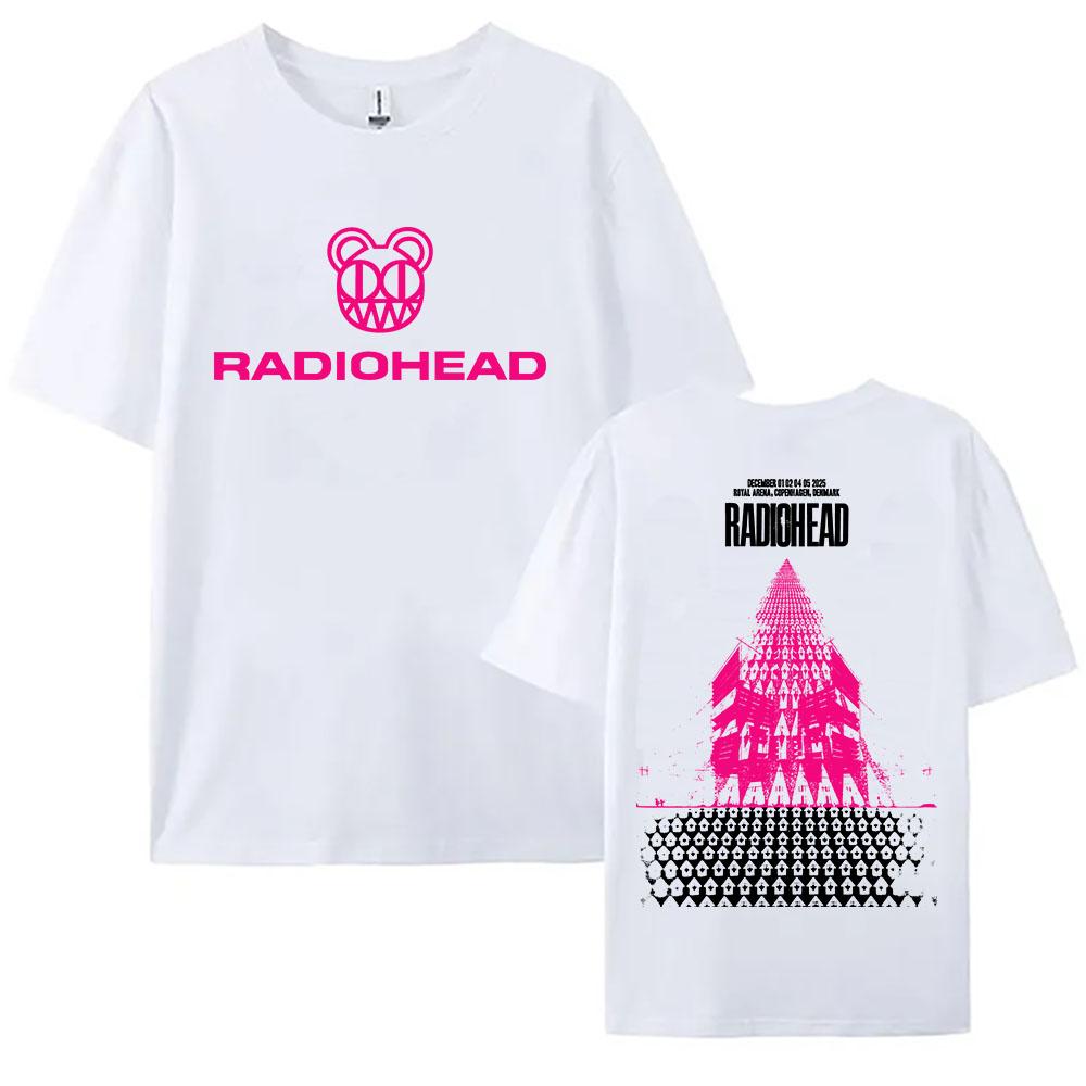 Radiohead Tour 2026 December Tshirts Hop Hop Unisex Streetwear Men Women Casual Loose T-shirt Fashion Cotton Female Clothing Tees