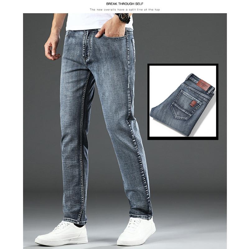 Hombre Negocios Straight Casual Stretch Pantalones Vaqueros Marca Pantalones  Slim Fit Classic Cowboys Young Man Jeans comprar a buen precio — entrega  gratuita, reseñas reales con fotos — Joom