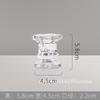 Embossed Glass Candle Holder Vintage Tall Dining Table Atmosphere Candle Holder Home Decorations
