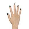 KISS imPRESS Press-On Manicure Fake Nails, Time Lapse - Short Length, Squoval Shape, Polish-Free Dark Green Gold Design Mani, Includes Prep Pad, Mini