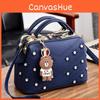 Vintage Flower Embroidery Trendy Pu Crossbody Purse Hidden Pocket Bags Sequin