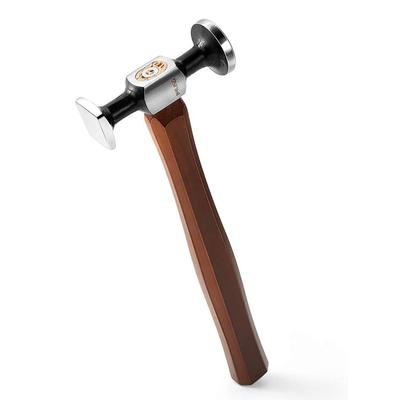 WUTA Special Carbon Stainless Steel Leathercraft Hammer with Round and Square Walnut and Steel Hammer Heads, Handle,