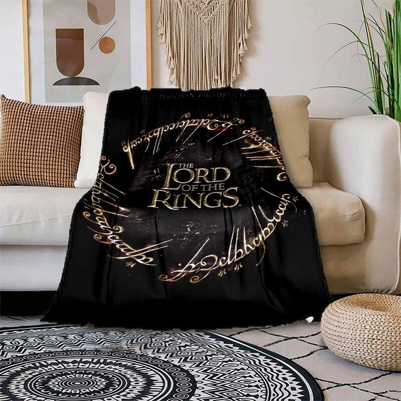 

1pc Lord Rings Trilogy Cartoon Blanket,Portable Throw for Travel & Camping, All Season Cozy Blanket,Ideal Gift 80cmx120cm