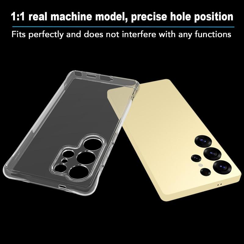 Case for Samsung S26 S25 S24 S23 Ultra A56 A36 A17 A16 5G Protective Cover Four Corners Shockproof Bumper Coque Fundas