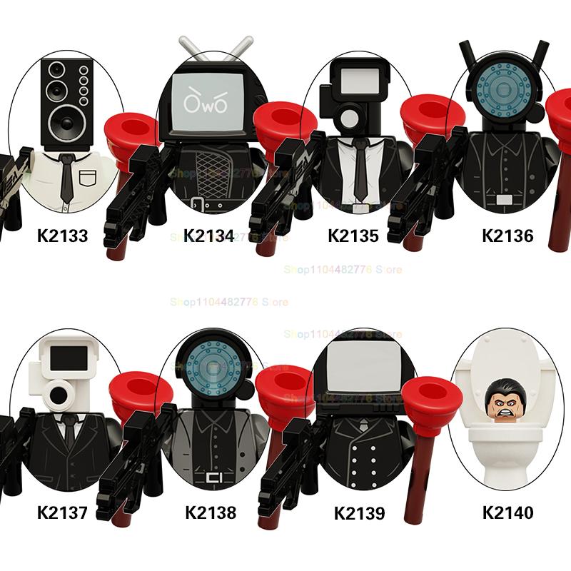 Nuevas Figuras KDL SWAT Skibidi Toilet Man Anime Juguetes de Bloques TvMan Titan Cameraman Speakerman Ladrillos Modelo Juguete Para Regalo de Cumpleaños de Niño
