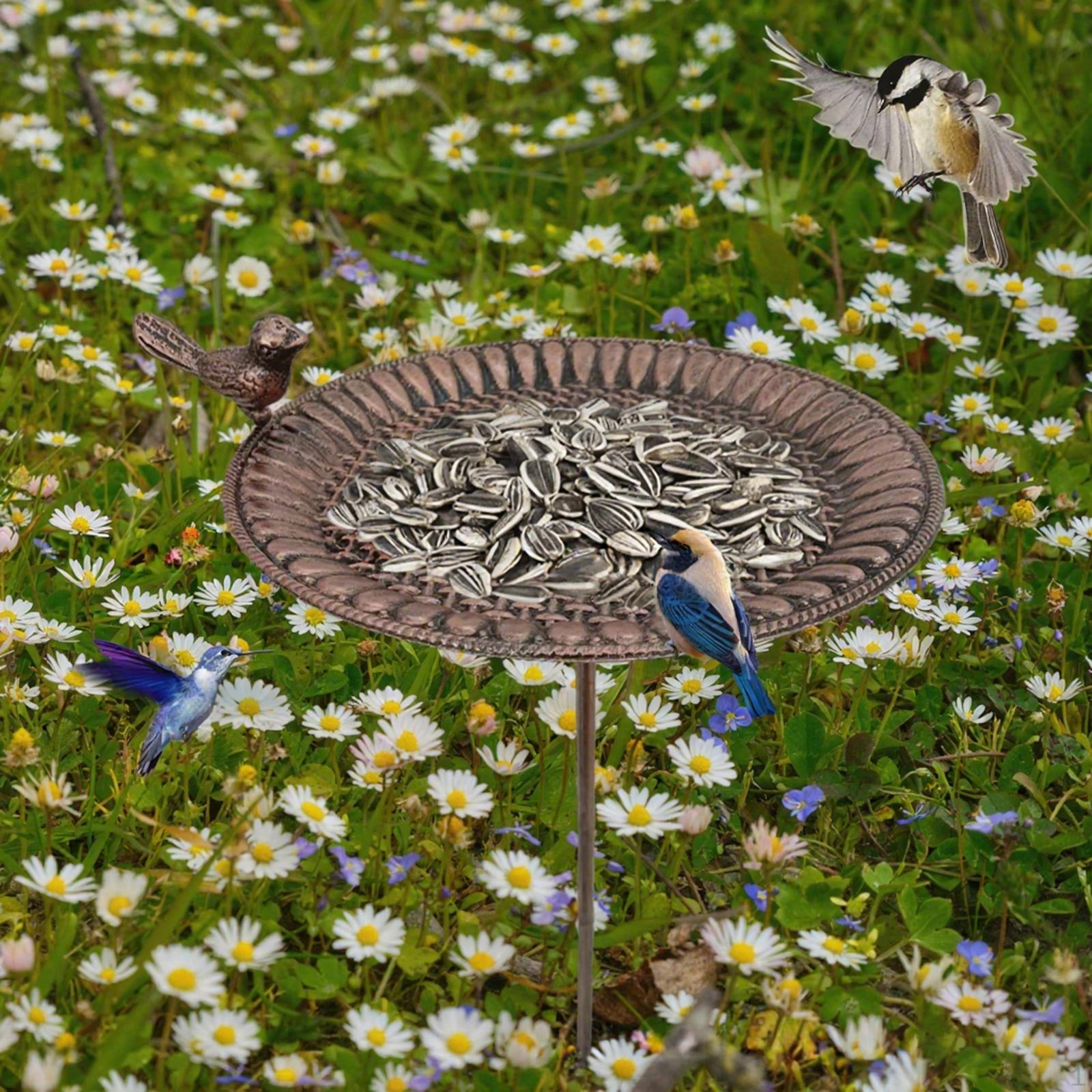 

Кормушка для птиц со стойкой в деревенском стиле, всепогодный дизайн, садовые принадлежности для птиц для патио, улицы