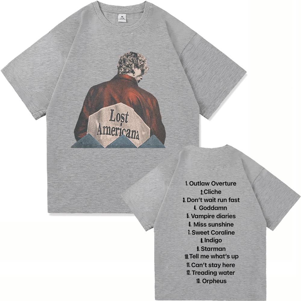 Amerikanisches Rockalbum T-Shirt 2025 Mode Retro Herren- und Damenbekleidung Harajuku Hochwertige Kleidung Retro Baumwoll-T-Shirt