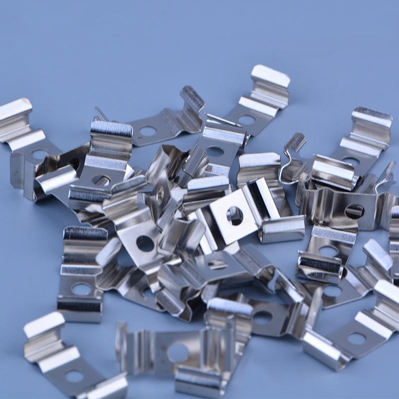 Clips de fixare tub lampă T4 T5 T8 Lumină bară LED rigidă Oțel inoxidabil Montaj Cataramă Lampă fluorescentă Profil aluminiu Dispozitiv de fixare