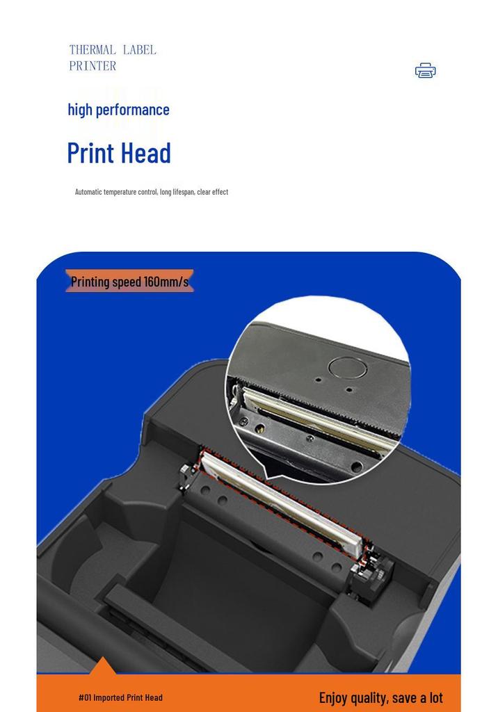 Crosser 58 Desktop Bluetooth Thermal Printer for Supermarket Takeaway - Model 5890Z