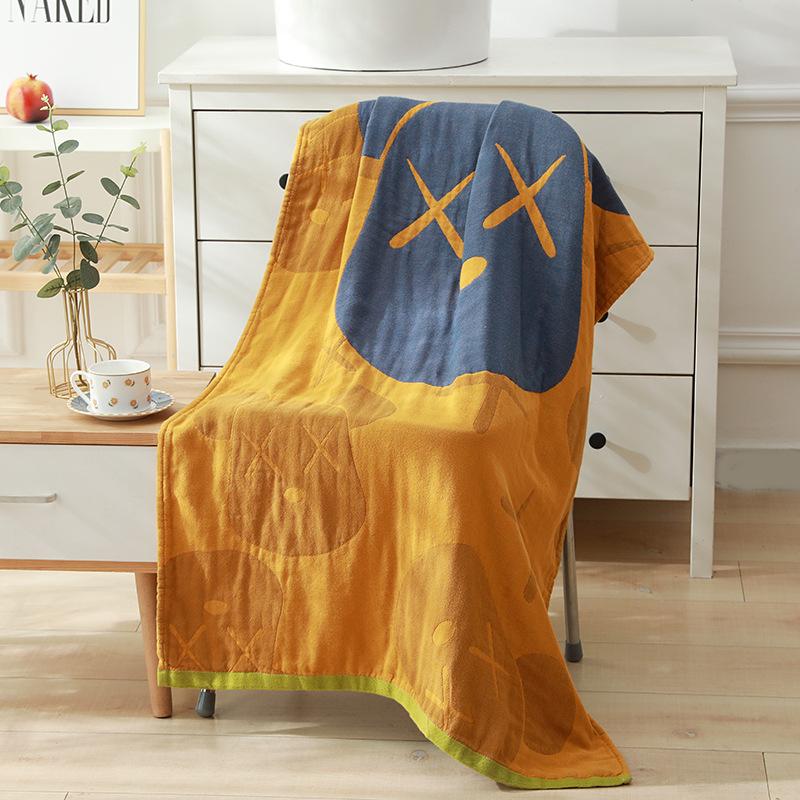 100% Cotton Gauze Large Bath Towel For El Home Bohemian Style Floral Print Throw Blanket Lightweight Sofa Cover Shawl Blanket